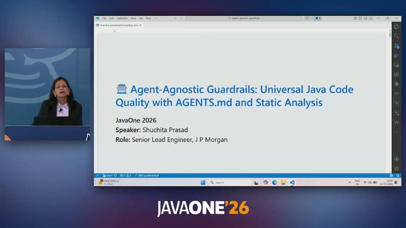 JavaOne 2026 议题：Agent-Agnostic Guardrails 与 AGENTS.md、静态分析