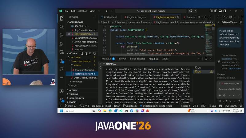 RagEvaluator: @Service public class RagEvaluator