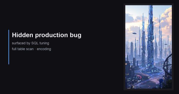 A Hidden Production Issue Discovered Through SQL Optimization