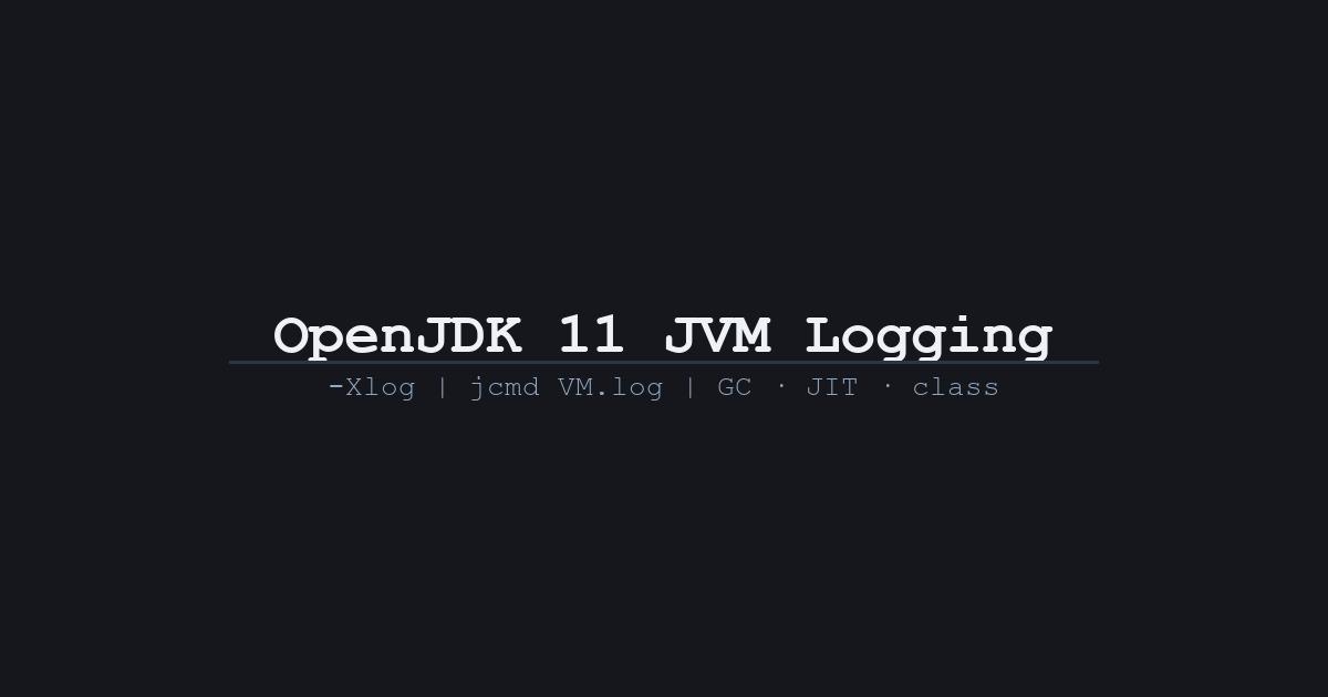 OpenJDK 11 JVM Logging: A Comprehensive Guide to the New Unified Configuration