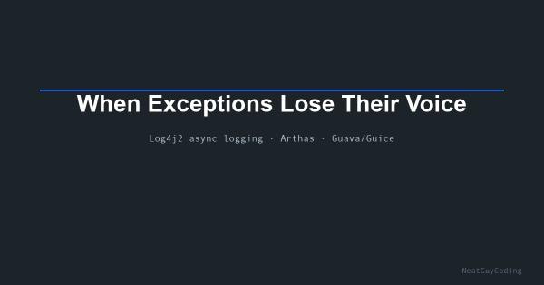 A Peculiar Bug Hunt: When Exceptions Lose Their Voice